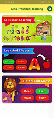 Kids Preschool learning android App screenshot 5